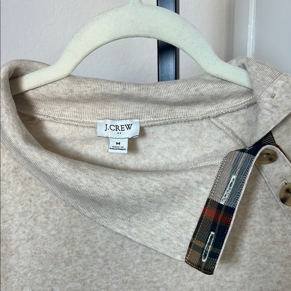 J. Crew‎ Cream Cowl Neck Sweater with Relaxed Fit - Picture 2 of 14